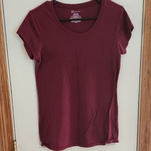 No Boundaries Red Fitted Cap Sleeve T-Shirt